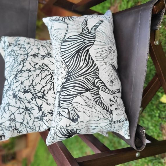 Black Zebra Cushion